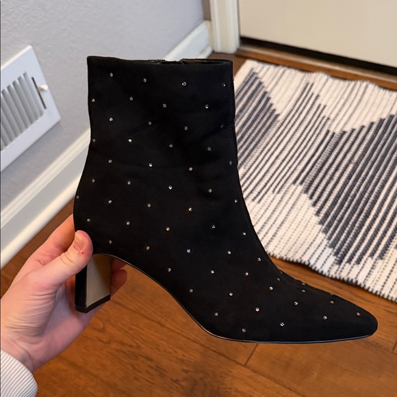 J. Crew Black Rhinestone Booties - Picture 2 of 6